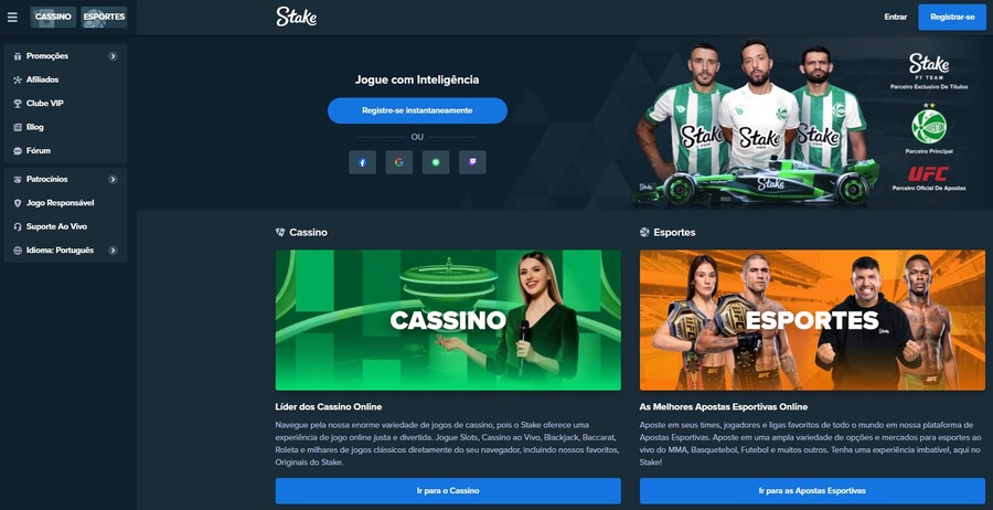 Stake Casino Homepage Image