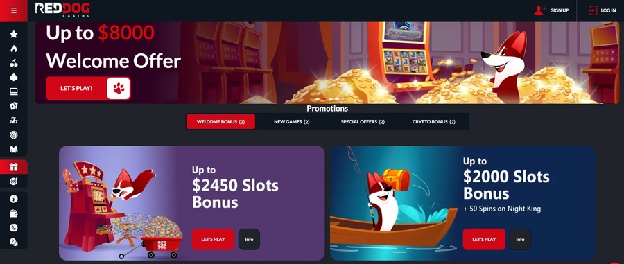 Red Dog Casino Promotions Image