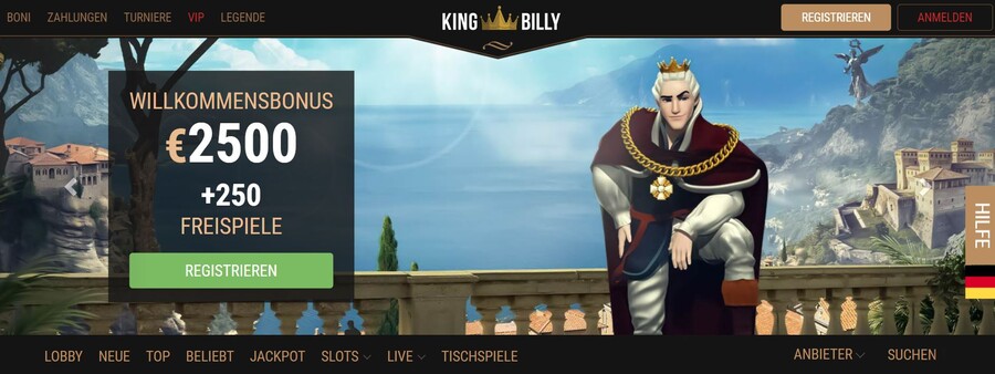 Kingbillycasino Homepage