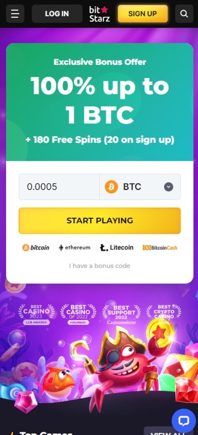 Bitstarz Casino Mobile De Home Image