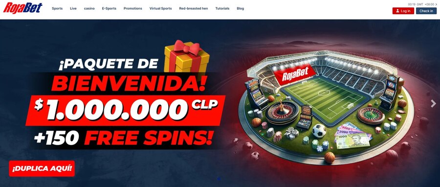 Rojabet Casino Homepage Image