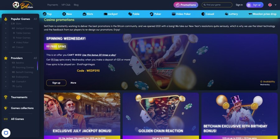Betchain Casino Promotion Image