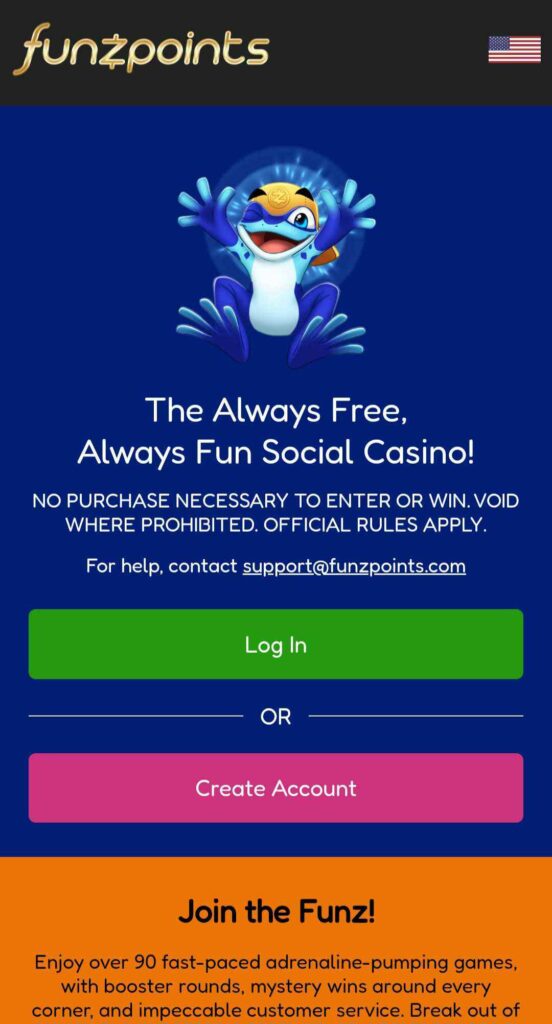 Funzpoints Casino Mobile App Image