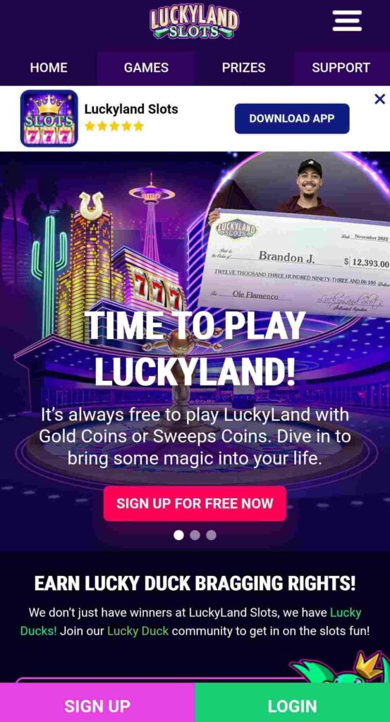 Luckyland Slots Casino Mobile App Image