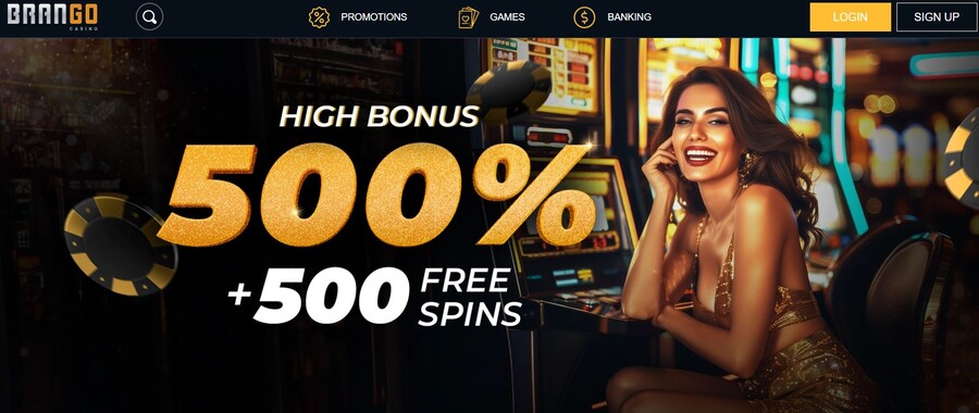 Brango Casino Homepage