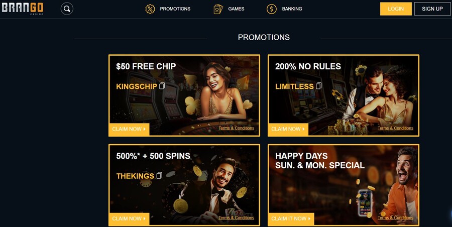 Brango Casino Promotions