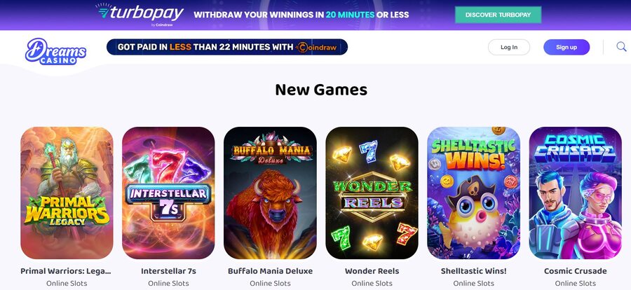 Dreams Casino Games