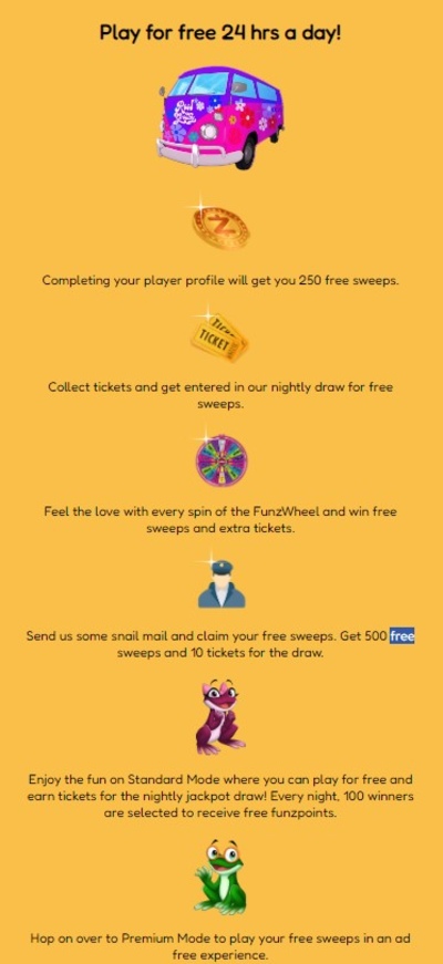 Funzpoints Casino Mobile Bonuses Image