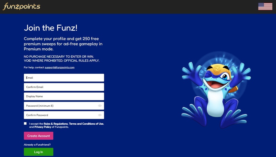 Funzpoints Casino Signup Image