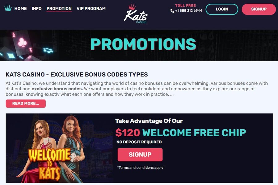 Kats Casino Promotions Image