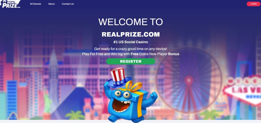 Realprize homepage