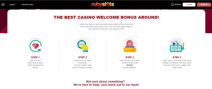 Ruby Slots Casino Promotions Image