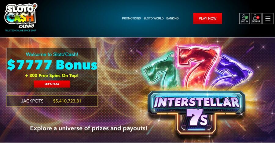 Slotocash Casino Homepage