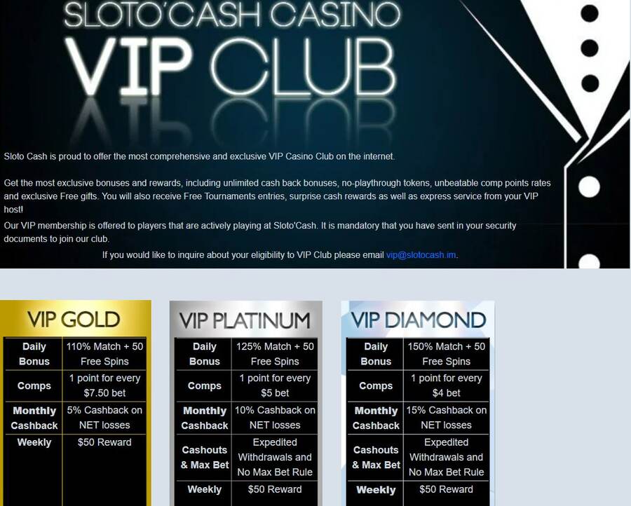 Slotocash Casino Vip