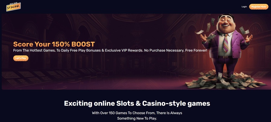 Stackr Casino Homepage Image