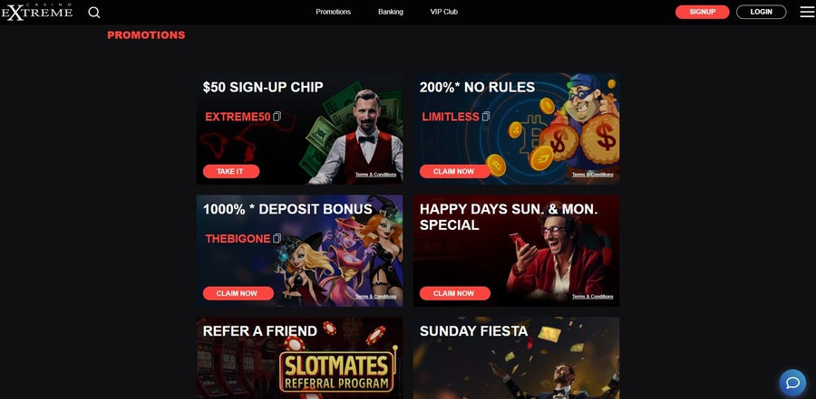 Extreme Casino Promotions Image